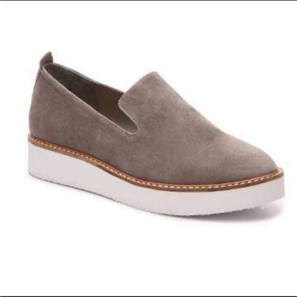 COM & SENS Nable Platform Stone Suede Loafer-9M